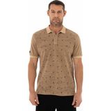 Ar-ma Erkek Polo Yaka Tişört Resim Baskili Örme Kumaş Regular Fit%100 Pamuk 30/1 Çift Toplama Penye Pike Y25374376101 Kahverengi-K3