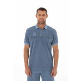 Ar-ma Erkek Polo Yaka Tişört Resim Baskili Örme Kumaş Regular Fit%100 Pamuk 30/1 Çift Toplama Penye Pike Y25374376201 İndigo-İ1