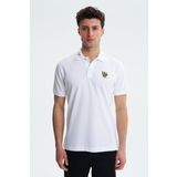 Ar-ma Erkek Polo Yaka Tişört Resim Baskili Örme Kumaş Regular Fit%100 Pamuk 30/1 Çift Toplama Penye Pike Y27374353401 Beyaz-B1