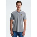 Ar-ma Erkek Polo Yaka Tişört Resim Baskili Örme Kumaş Regular Fit%100 Pamuk 30/1 Çift Toplama Penye Pike Y27374353401 Gri-G2