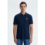 Ar-ma Erkek Polo Yaka Tişört Resim Baskili Örme Kumaş Regular Fit%100 Pamuk 30/1 Çift Toplama Penye Pike Y27374353401 Lacivert-L1