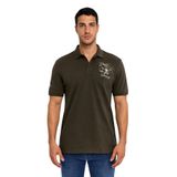 Ar-ma Erkek Polo Yaka Tişört Resim Baskili Örme Kumaş Regular Fit%100 Pamuk 30/1 Çift Toplama Penye Pike Y31374357702 Haki-H4