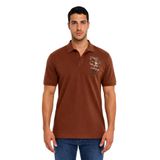Ar-ma Erkek Polo Yaka Tişört Resim Baskili Örme Kumaş Regular Fit%100 Pamuk 30/1 Çift Toplama Penye Pike Y31374357702 Kahverengi-K7