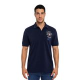 Ar-ma Erkek Polo Yaka Tişört Resim Baskili Örme Kumaş Regular Fit%100 Pamuk 30/1 Çift Toplama Penye Pike Y31374357702 Lacivert-L1