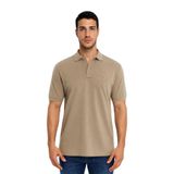 Ar-ma Erkek Polo Yaka Tişört Resim Baskili Örme Kumaş Regular Fit%100 Pamuk 30/1 Çift Toplama Penye Pike Y31374357802 Gri-Bej G8