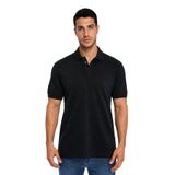 Ar-ma Erkek Polo Yaka Tişört Resim Baskili Örme Kumaş Regular Fit%100 Pamuk 30/1 Çift Toplama Penye Pike Y31374357802 Siyah-S1