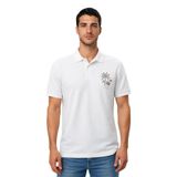 Ar-ma Erkek Polo Yaka Tişört Resim Baskili Örme Kumaş Regular Fit%100 Pamuk 30/1 Çift Toplama Penye Pike Y31374358102 Beyaz-B1