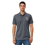 Ar-ma Erkek Polo Yaka Tişört Resim Baskili Örme Kumaş Regular Fit%100 Pamuk 30/1 Çift Toplama Penye Pike Y31374358102 Gri-G3