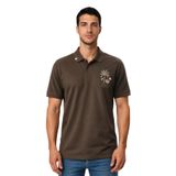 Ar-ma Erkek Polo Yaka Tişört Resim Baskili Örme Kumaş Regular Fit%100 Pamuk 30/1 Çift Toplama Penye Pike Y31374358102 Haki-H4