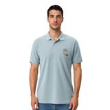 Ar-ma Erkek Polo Yaka Tişört Resim Baskili Örme Kumaş Regular Fit%100 Pamuk 30/1 Çift Toplama Penye Pike Y31374358102 Mavi-M24