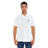 Ar-ma Erkek Polo Yaka Tişört Resim Baskili Örme Kumaş Regular Fit%100 Pamuk 30/1 Çift Toplama Penye Pike Y31374358402 Beyaz-B1