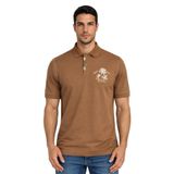 Ar-ma Erkek Polo Yaka Tişört Resim Baskili Örme Kumaş Regular Fit%100 Pamuk 30/1 Çift Toplama Penye Pike Y31374358402 Kahverengi-K7