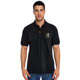 Ar-ma Erkek Polo Yaka Tişört Resim Baskili Örme Kumaş Regular Fit%100 Pamuk 30/1 Çift Toplama Penye Pike Y31374358402 Siyah-S1