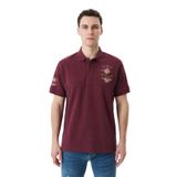 Ar-ma Erkek Polo Yaka Tişört Resim Baskili Örme Kumaş Regular Fit%100 Pamuk 30/1 Çift Toplama Penye Pike Y31374358902 Bordo-B1