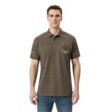 Ar-ma Erkek Polo Yaka Tişört Resim Baskili Örme Kumaş Regular Fit%100 Pamuk 30/1 Çift Toplama Penye Pike Y31374358902 Haki-H4