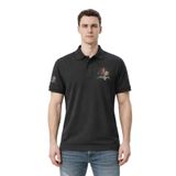 Ar-ma Erkek Polo Yaka Tişört Resim Baskili Örme Kumaş Regular Fit%100 Pamuk 30/1 Çift Toplama Penye Pike Y31374358902 Siyah-S1