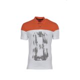 Ar-ma Erkek Polo Yaka Tişört Resim Baskili Örme Kumaş Regular Fit%95 Pamuk%5 Likra 30/1 Tek Toplama Licrali Pike Y0TYO2662 Turuncu-T1
