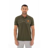 Ar-ma Erkek Polo Yaka Tişört Resim Baskili Örme Kumaş Regular Fit%95 Pamuk%5 Likra 30/1 Tek Toplama Licrali Pike Y25374305301 Haki-H1