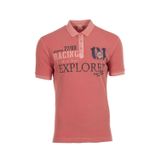 Ar-ma Erkek Polo Yaka Tişört Yazi Baskili Örme Kumaş Regular Fit%100 Pamuk 30/1 Çift Toplama Penye Pike Y0TYO7179 Pembe-P5
