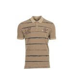 Ar-ma Erkek Polo Yaka Tişört Yazi Baskili Örme Kumaş Regular Fit%100 Pamuk 30/1 Çift Toplama Penye Pike Y0TYO7180 Bej-B2