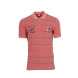 Ar-ma Erkek Polo Yaka Tişört Yazi Baskili Örme Kumaş Regular Fit%100 Pamuk 30/1 Çift Toplama Penye Pike Y0TYO7180 Pembe-P5