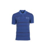 Ar-ma Erkek Polo Yaka Tişört Yazi Baskili Örme Kumaş Regular Fit%100 Pamuk 30/1 Çift Toplama Penye Pike Y0TYO7180 Saks Mavisi-SM1