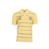 Ar-ma Erkek Polo Yaka Tişört Yazi Baskili Örme Kumaş Regular Fit%100 Pamuk 30/1 Çift Toplama Penye Pike Y0TYO7180 Sarı-S1