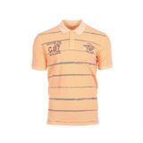 Ar-ma Erkek Polo Yaka Tişört Yazi Baskili Örme Kumaş Regular Fit%100 Pamuk 30/1 Çift Toplama Penye Pike Y0TYO7180 Turuncu-T2