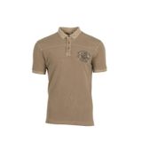 Ar-ma Erkek Polo Yaka Tişört Yazi Baskili Örme Kumaş Regular Fit%100 Pamuk 30/1 Çift Toplama Penye Pike Y0TYO7342 Bej-B2