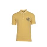 Ar-ma Erkek Polo Yaka Tişört Yazi Baskili Örme Kumaş Regular Fit%100 Pamuk 30/1 Çift Toplama Penye Pike Y0TYO7342 Sarı-S1