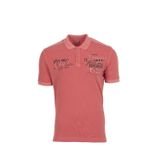 Ar-ma Erkek Polo Yaka Tişört Yazi Baskili Örme Kumaş Regular Fit%100 Pamuk 30/1 Çift Toplama Penye Pike Y0TYO7345 Pembe-P5