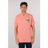 Ar-ma Erkek Polo Yaka Tişört Yazi Baskili Örme Kumaş Regular Fit%100 Pamuk 30/1 Çift Toplama Penye Pike Y22374350001 Pembe-P1