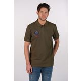 Ar-ma Erkek Polo Yaka Tişört Yazi Baskili Örme Kumaş Regular Fit%100 Pamuk 30/1 Çift Toplama Penye Pike Y22374350401 Haki-H1