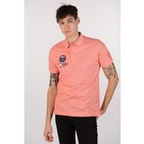 Ar-ma Erkek Polo Yaka Tişört Yazi Baskili Örme Kumaş Regular Fit%100 Pamuk 30/1 Çift Toplama Penye Pike Y22374350401 Pembe-P1