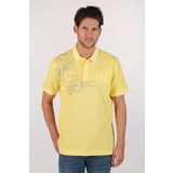 Ar-ma Erkek Polo Yaka Tişört Yazi Baskili Örme Kumaş Regular Fit%100 Pamuk 30/1 Çift Toplama Penye Pike Y22374375001 Sarı-S1