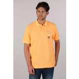 Ar-ma Erkek Polo Yaka Tişört Yazi Baskili Örme Kumaş Regular Fit%100 Pamuk 30/1 Çift Toplama Penye Pike Y22374375301 Turuncu-T1