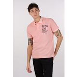 Ar-ma Erkek Polo Yaka Tişört Yazi Baskili Örme Kumaş Regular Fit%100 Pamuk 30/1 Çift Toplama Penye Pike Y22374375601 Pembe-P3