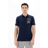 Ar-ma Erkek Polo Yaka Tişört Yazi Baskili Örme Kumaş Regular Fit%100 Pamuk 30/1 Çift Toplama Penye Pike Y25374350801 Lacivert-L1
