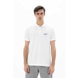 Ar-ma Erkek Polo Yaka Tişört Yazi Baskili Örme Kumaş Regular Fit%100 Pamuk 30/1 Çift Toplama Penye Pike Y25374351901 Beyaz-B1