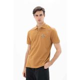 Ar-ma Erkek Polo Yaka Tişört Yazi Baskili Örme Kumaş Regular Fit%100 Pamuk 30/1 Çift Toplama Penye Pike Y25374351901 Kahverengi-K1