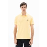 Ar-ma Erkek Polo Yaka Tişört Yazi Baskili Örme Kumaş Regular Fit%100 Pamuk 30/1 Çift Toplama Penye Pike Y25374351901 Sarı-S1