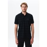 Ar-ma Erkek Polo Yaka Tişört Yazi Baskili Örme Kumaş Regular Fit%100 Pamuk 30/1 Çift Toplama Penye Pike Y29374355702 Siyah-S1