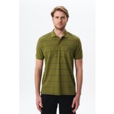 Ar-ma Erkek Polo Yaka Tişört Yazi Baskili Örme Kumaş Regular Fit%100 Pamuk 30/1 Çift Toplama Penye Pike Y29374355702 Yeşil-Y1