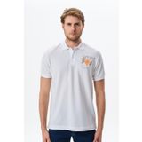 Ar-ma Erkek Polo Yaka Tişört Yazi Baskili Örme Kumaş Regular Fit%100 Pamuk 30/1 Çift Toplama Penye Pike Y29374356202 Beyaz-B1