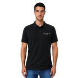 Ar-ma Erkek Polo Yaka Tişört Yazi Baskili Örme Kumaş Regular Fit%100 Pamuk 30/1 Çift Toplama Penye Pike Y31374357902 Siyah-S1