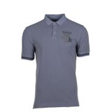 Ar-ma Erkek Polo Yaka Tişört Yazi Baskili Örme Kumaş Regular Fit%100 Pamuk 30/1 Çift Toplama Penye Pike Y9TYO7340 Mavi-M12