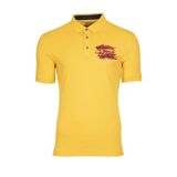 Ar-ma Erkek Polo Yaka Tişört Yazi Baskili Örme Kumaş Regular Fit%95 Pamuk%5 Likra 30/1 Tek Toplama Licrali Pike Y0TYO2655 Sarı-S2