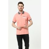 Ar-ma Erkek Polo Yaka Tişört Yazi Baskili Örme Kumaş Regular Fit%95 Pamuk%5 Likra 30/1 Tek Toplama Licrali Pike Y22374300601 Pembe-P1