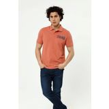 Ar-ma Erkek Polo Yaka Tişört Yazi Baskili Örme Kumaş Regular Fit%95 Pamuk%5 Likra 30/1 Tek Toplama Licrali Pike Y22374301201 Pembe-P4