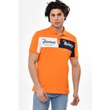 Ar-ma Erkek Polo Yaka Tişört Yazi Baskili Örme Kumaş Regular Fit%95 Pamuk%5 Likra 30/1 Tek Toplama Licrali Pike Y22374301301 Turuncu-T1
